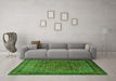 Machine Washable Persian Green Traditional Area Rugs in a Living Room,, wshtr1566grn