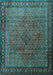 Machine Washable Persian Light Blue Traditional Rug, wshtr1566lblu