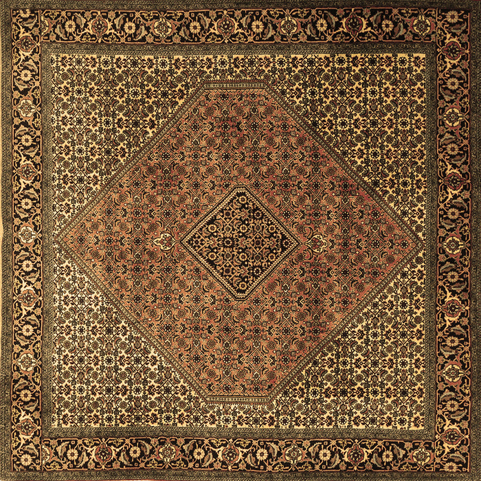Square Persian Brown Traditional Rug, tr1566brn