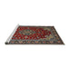Sideview of Machine Washable Traditional Brown Rug, wshtr1567