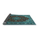 Sideview of Medallion Light Blue Traditional Rug, tr1567lblu