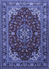 Medallion Blue Traditional Rug, tr1567blu