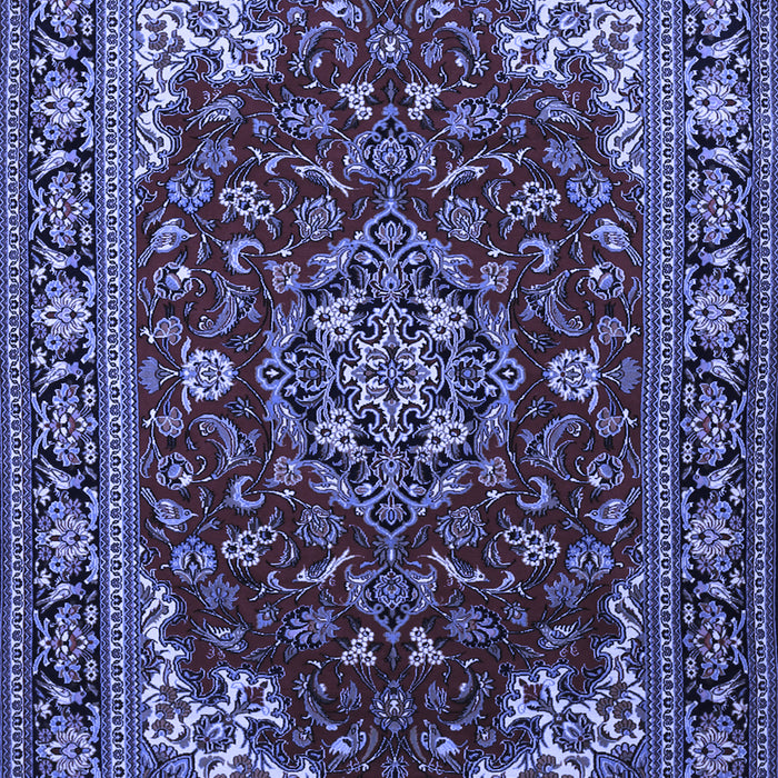Medallion Blue Traditional Rug, tr1567blu