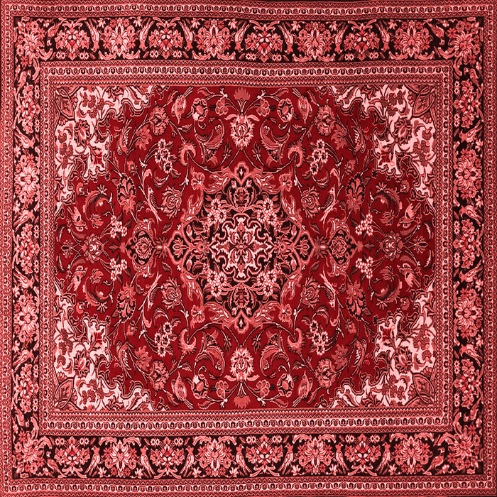 Medallion Red Traditional Rug, tr1567red