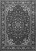 Serging Thickness of Machine Washable Medallion Gray Traditional Rug, wshtr1567gry