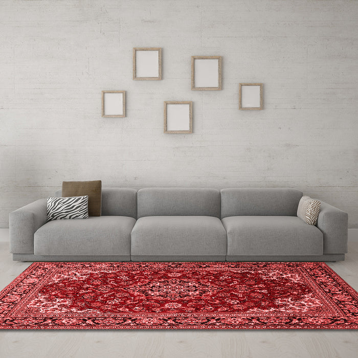 Traditional Red Washable Rugs