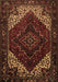 Machine Washable Persian Brown Traditional Rug, wshtr1568brn