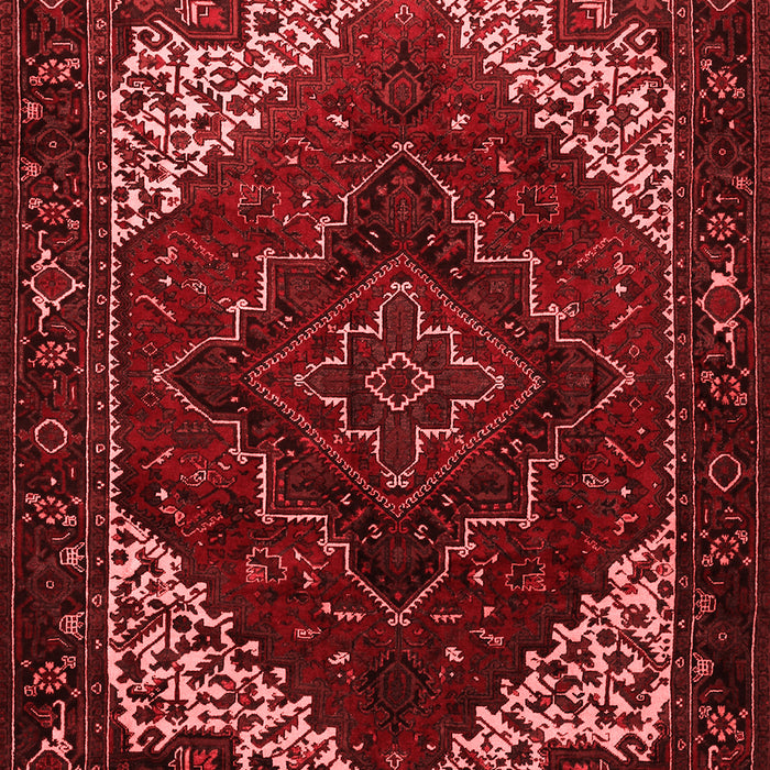 Machine Washable Persian Red Traditional Rug, wshtr1568red
