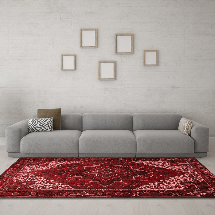 Traditional Red Washable Rugs