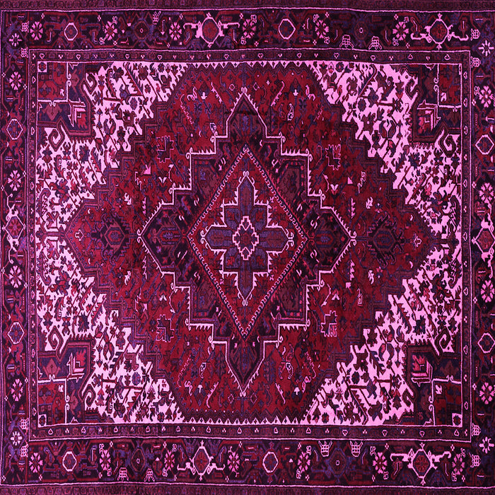 Square Persian Pink Traditional Rug, tr1568pnk