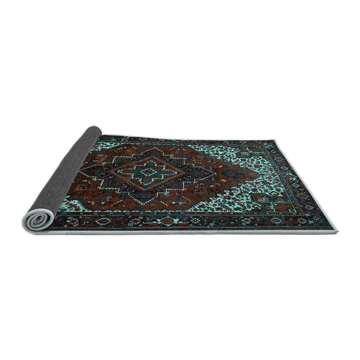 Sideview of Persian Light Blue Traditional Rug, tr1568lblu