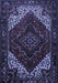 Machine Washable Persian Blue Traditional Rug, wshtr1568blu