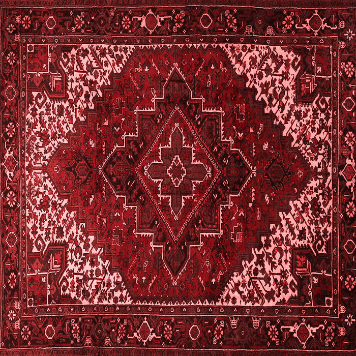 Machine Washable Persian Red Traditional Rug, wshtr1568red