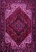 Machine Washable Persian Pink Traditional Rug, wshtr1568pnk