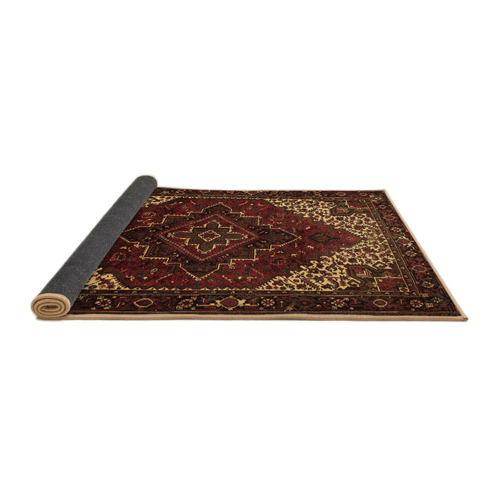 Sideview of Persian Brown Traditional Rug, tr1568brn