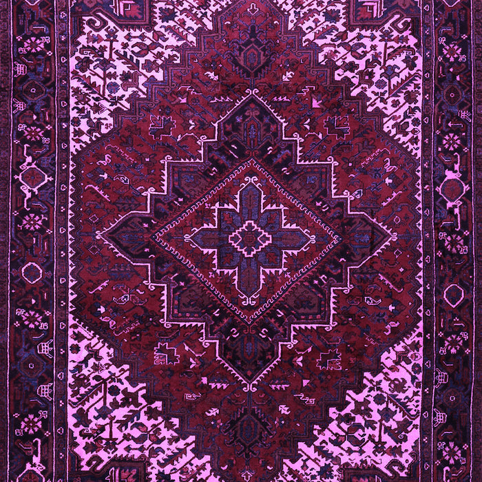 Machine Washable Persian Purple Traditional Area Rugs, wshtr1568pur