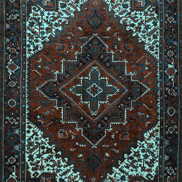 Machine Washable Persian Light Blue Traditional Rug, wshtr1568lblu
