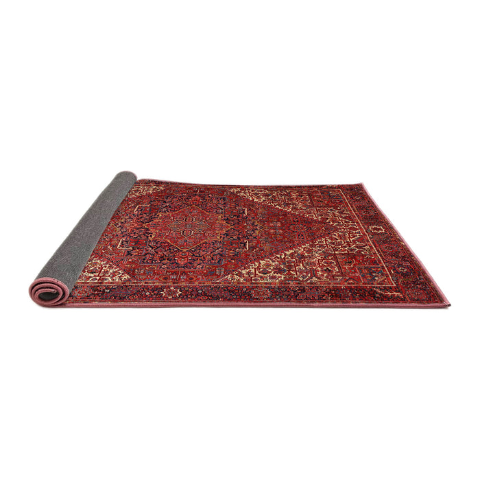 Sideview of Traditional Cherry Red Persian Rug, tr1569