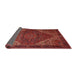 Sideview of Traditional Cherry Red Persian Rug, tr1569