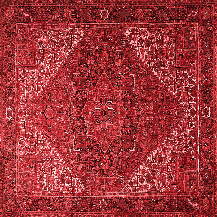 Machine Washable Persian Red Traditional Rug, wshtr1569red