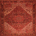 Serging Thickness of Persian Orange Traditional Rug, tr1569org