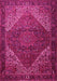 Machine Washable Persian Pink Traditional Rug, wshtr1569pnk