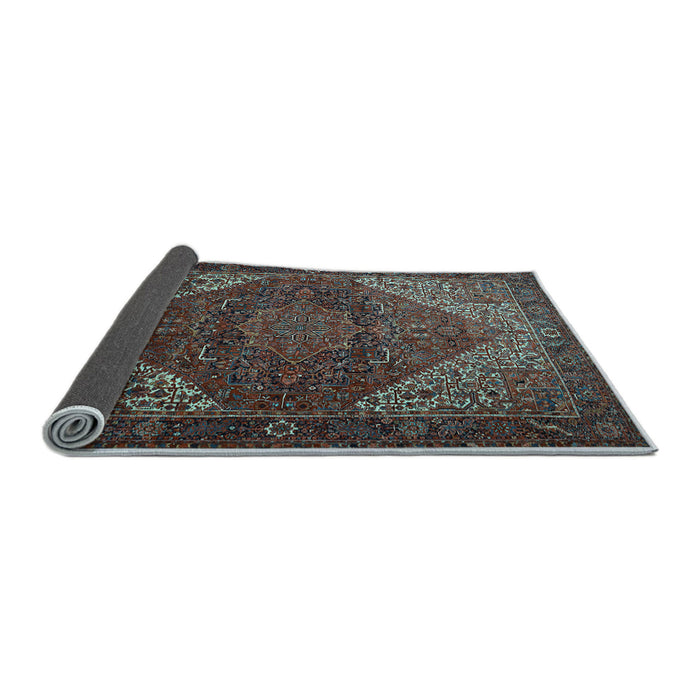 Sideview of Persian Light Blue Traditional Rug, tr1569lblu