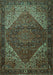 Persian Turquoise Traditional Rug, tr1569turq