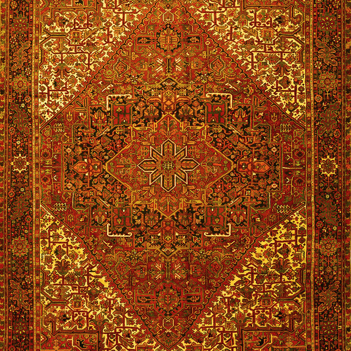 Machine Washable Persian Yellow Traditional Rug, wshtr1569yw
