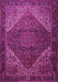 Machine Washable Persian Purple Traditional Area Rugs, wshtr1569pur