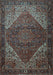 Machine Washable Persian Light Blue Traditional Rug, wshtr1569lblu