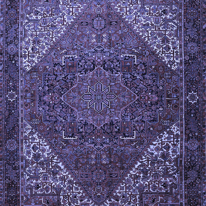 Machine Washable Persian Blue Traditional Rug, wshtr1569blu