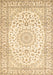 Medallion Brown Traditional Rug, tr156brn