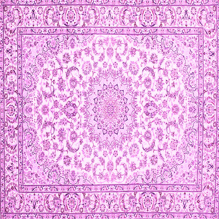 Square Medallion Pink Traditional Rug, tr156pnk