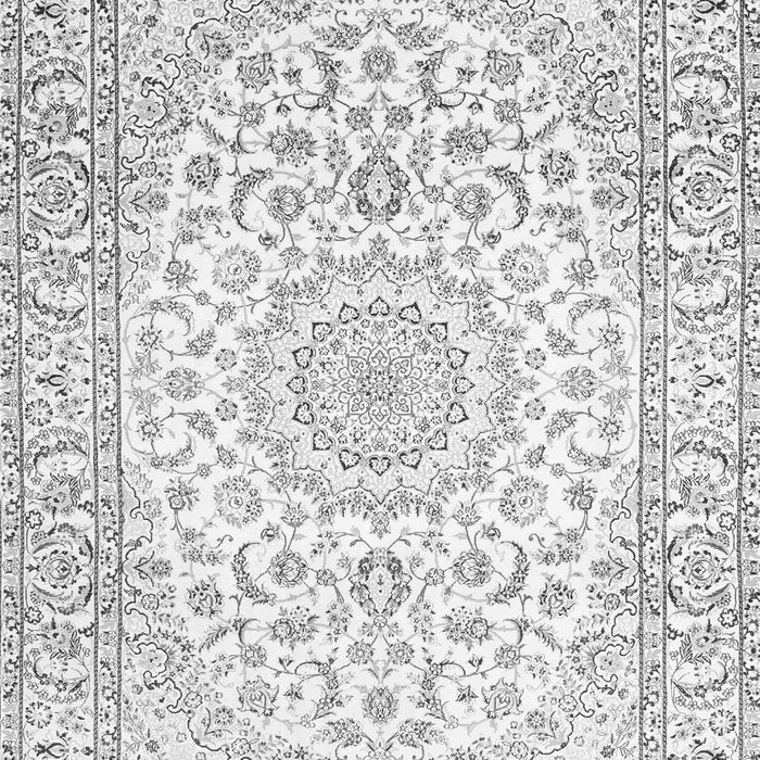 Medallion Gray Traditional Rug, tr156gry