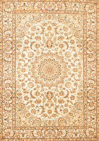 Medallion Orange Traditional Rug, tr156org