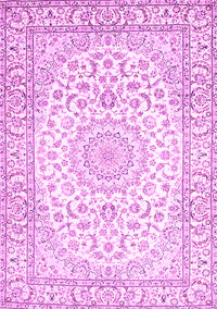 Medallion Pink Traditional Rug, tr156pnk