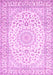 Medallion Pink Traditional Rug, tr156pnk