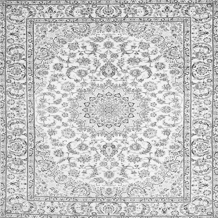 Serging Thickness of Medallion Gray Traditional Rug, tr156gry