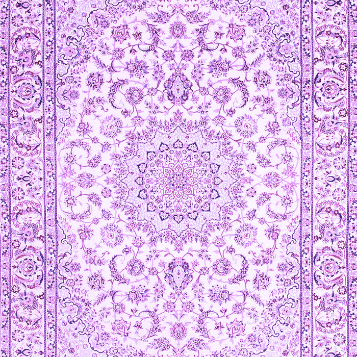 Medallion Purple Traditional Rug, tr156pur