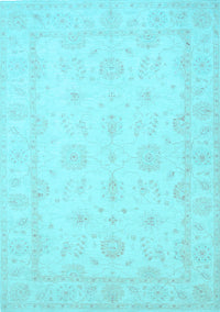 Oriental Light Blue Traditional Rug, tr1570lblu