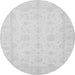 Square Oriental Gray Traditional Rug, tr1570gry