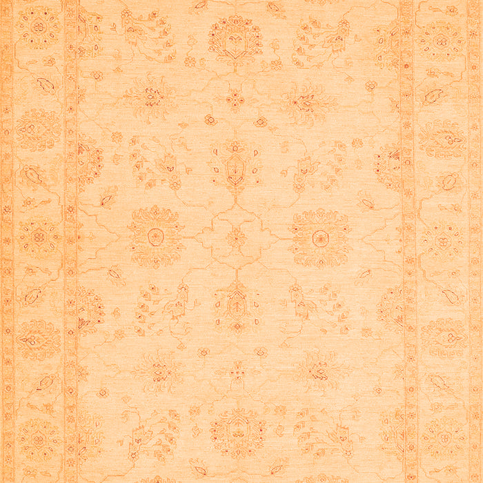 Oriental Orange Traditional Rug, tr1570org