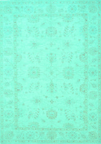 Oriental Turquoise Traditional Rug, tr1570turq