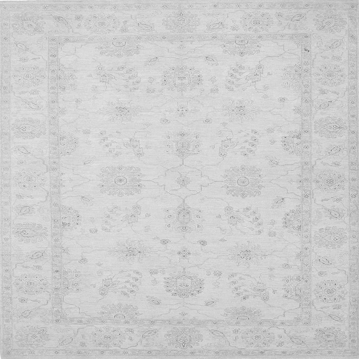Round Machine Washable Oriental Gray Traditional Rug, wshtr1570gry