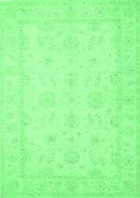 Oriental Emerald Green Traditional Rug, tr1570emgrn