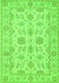 Oriental Green Traditional Rug, tr1571grn