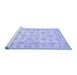 Sideview of Machine Washable Oriental Blue Traditional Rug, wshtr1572blu