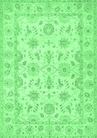 Oriental Emerald Green Traditional Rug, tr1572emgrn