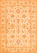 Oriental Orange Traditional Rug, tr1572org